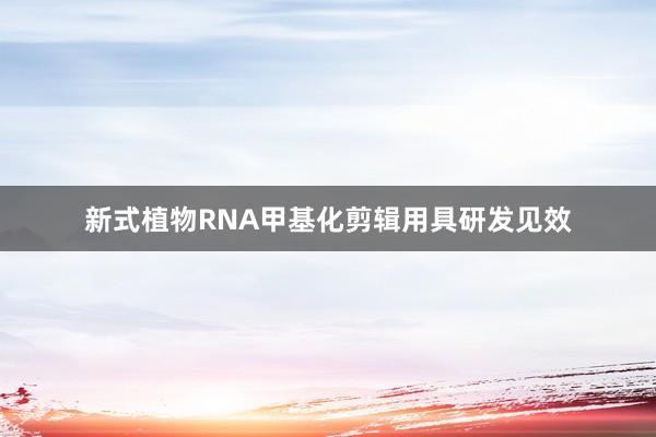 新式植物RNA甲基化剪辑用具研发见效