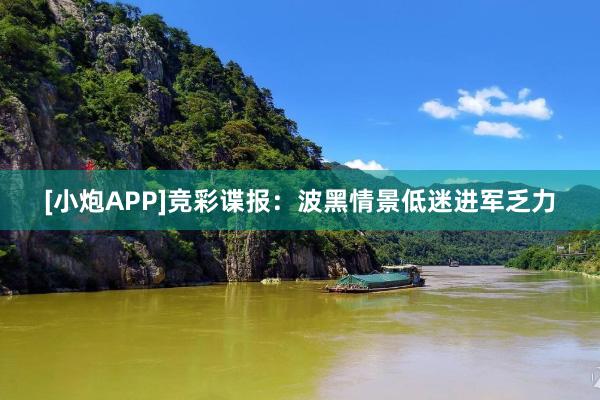 [小炮APP]竞彩谍报：波黑情景低迷进军乏力