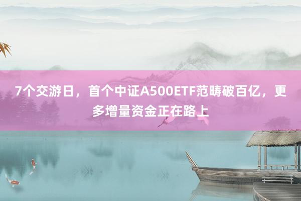 7个交游日，首个中证A500ETF范畴破百亿，更多增量资金正在路上