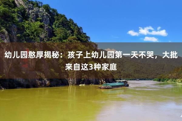 幼儿园憨厚揭秘：孩子上幼儿园第一天不哭，大批来自这3种家庭