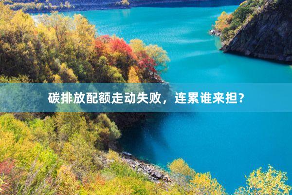 碳排放配额走动失败，连累谁来担？